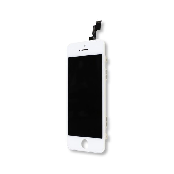 IPhone 5 White 2 - iPhone 5 Hvid LCD Display Touch Skærm (Premium kvalitet)