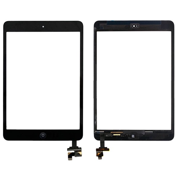 ipad mini black - iPad Mini 1 Touch Skærm (OEM) – Uden Home knap – Sort