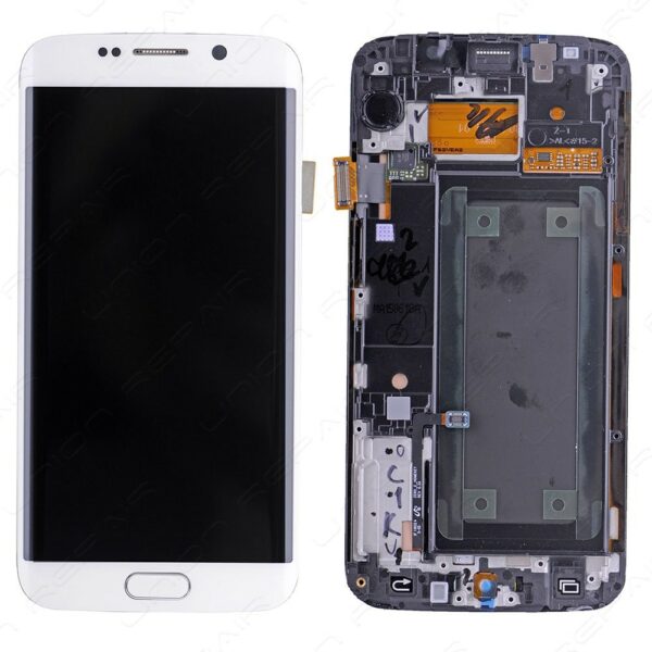 s6 edge beyaz - Samsung S6 Edge Skærm OEM LCD