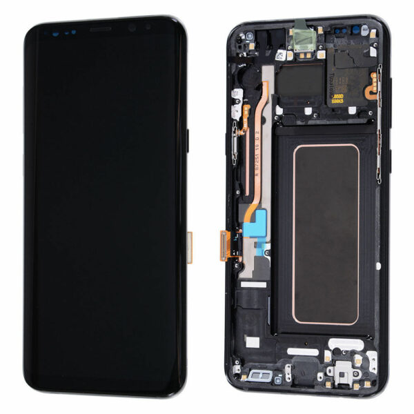 s8 plus siyah - Samsung S8 Plus skærm Med Ramme OEM LCD