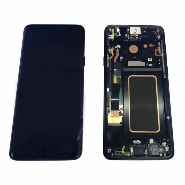 s9 plus siyah - Samsung S9 Plus Lcd Skærm Med Ramme OEM LCD