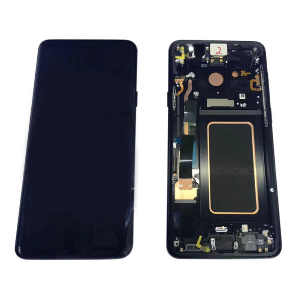 s9 plus siyah - Samsung S9 Plus Lcd Skærm Med Ramme OEM LCD