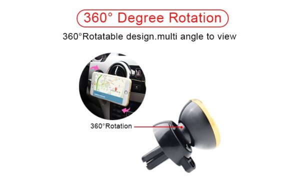 carholder 2 4 - Bilholder Magnetisk til Luftkanal Bh-04