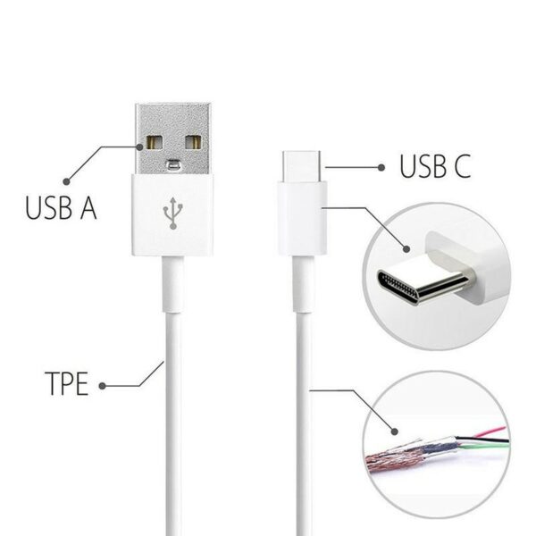 ctyp6 - C-type Usb Cable kyr-Nc3 Oplader Sort