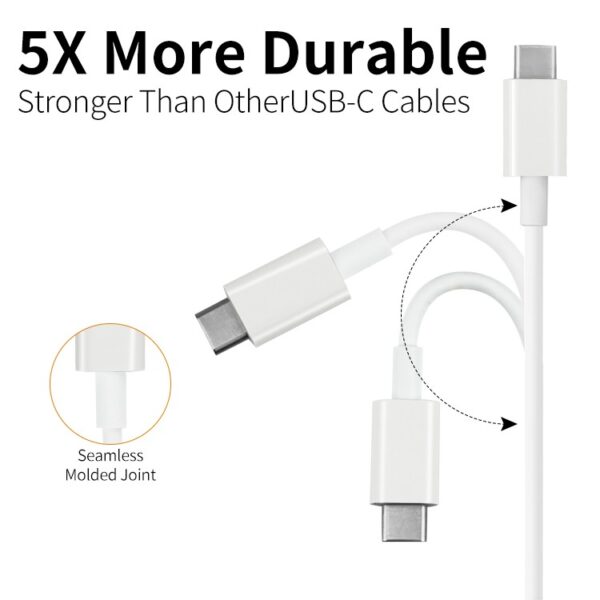 ctype4 - C-type Usb Cable kyr-L32 5A Fast Oplader (10Stk)