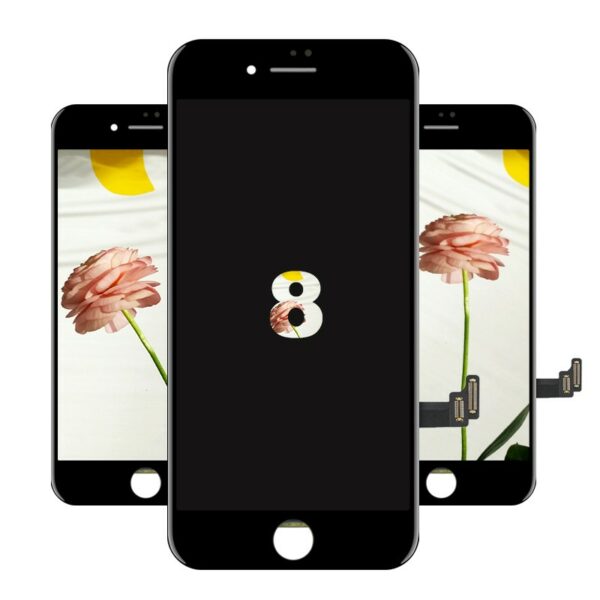 iphone 8 oem 4 - Iphone 8 Sort Orginal LCD Display Touch Skærm (Oem)