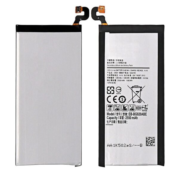 s62 - Samsung S6 Original Kapacitet Batteri