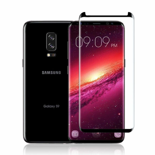 s93 - Samsung S9 Full Skærmbeskyttelse - Sort
