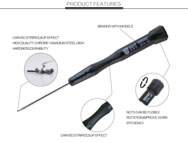 8800C details 04 - BST-8800C 10pcs precision screwdriver