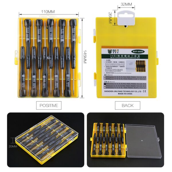 main picture.6 - BST-8800C 10pcs precision screwdriver