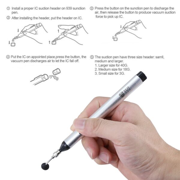 zhu4 2 - BEST BST-939 Vacuum Suction Pen IC Absorb Chip Tool