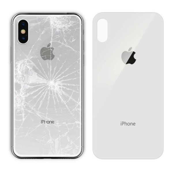 - iPhone X Bag Glas (Big Kamera Holder) Med Logo