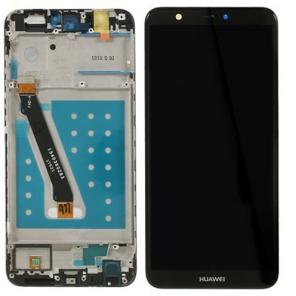 s l400 - Huawei P Smart 2018 Sort Med Ramme Lcd Skærm Oem Kvalitet