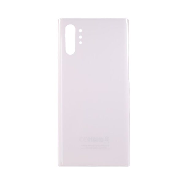 hvid - Samsung Note 10 Plus Bagglas Uden Kameralinse