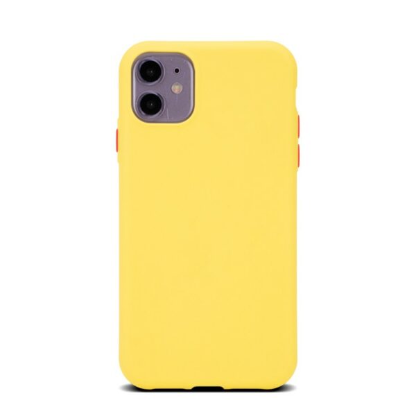 iphone 11 gul 1 - iPhone 12/iPhone 12 Pro Farve Silicon Cover