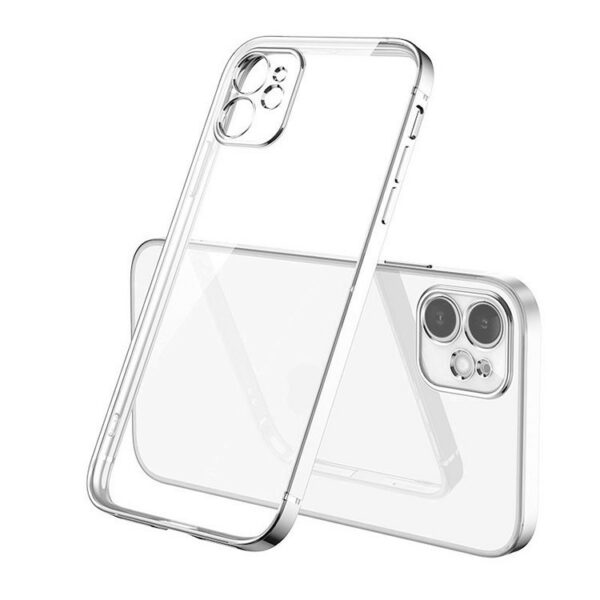 hvid - iPhone 15 Pro Max Sort Electroplating TPU Cover