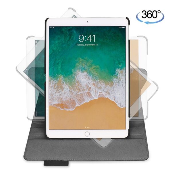 kyr online 360 10 - iPad Pro 12,9 3/4 Gen. - 360 graders rotering Flip PU Læder Cover Brun