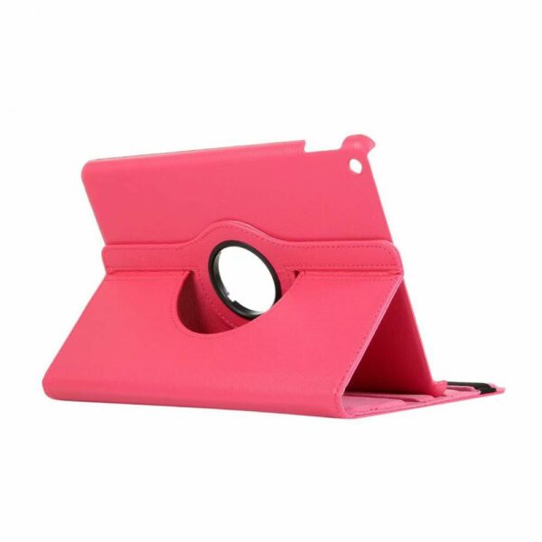 kyr online 360 pink2 - IPad 7/8/9 Gen. 360 graders rotering Flip PU Læder Cover