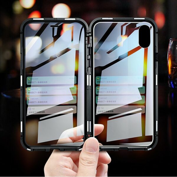 kyr online H863e4c8d458a40959780e07d19d9498fV - iPhone 7-8-Se 2020 360⁰ Magnetisk Cover Forside og Bagside Glass
