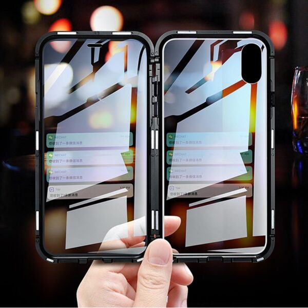 kyr online H863e4c8d458a40959780e07d19d9498fV - iPhone XR 360⁰ Magnetisk Cover Forside og Bagside Glass