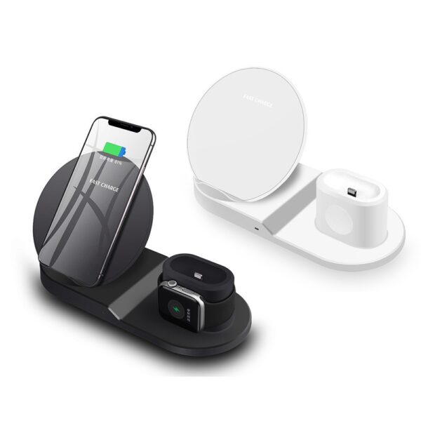 kyr online N30 3 in 1 wireless charger 14 - 3 In 1 Trådløs Oplader Telefon Oplader