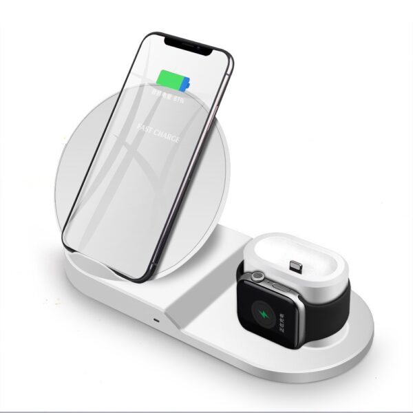 kyr online N30 3 in 1 wireless charger 6 - 3 In 1 Trådløs Oplader Telefon Oplader