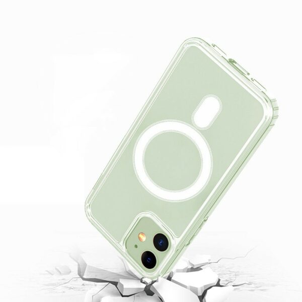 kyr online kyr online 9 - iPhone 15 Magnetisk Gennemsigtig Silikone Cover