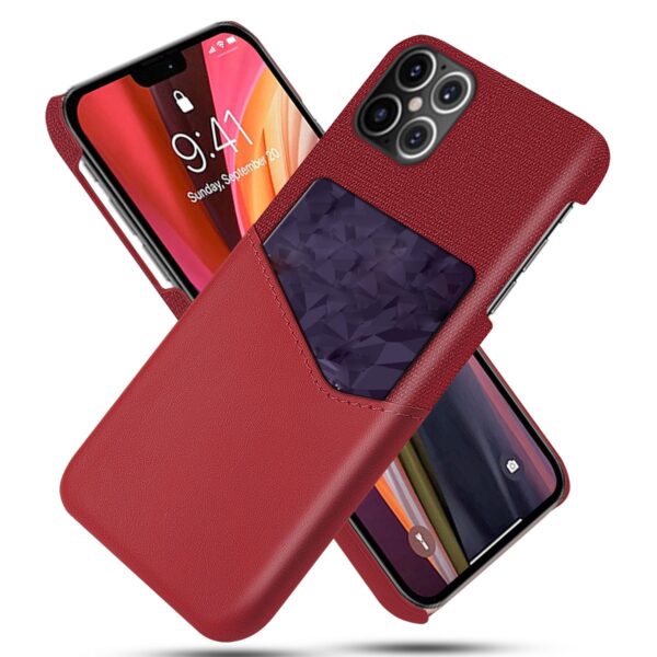 kyr online kyr online Red 4 - iPhone 14 Plus PU Læder Med Kort Cover