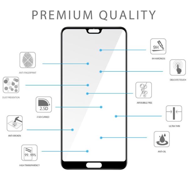 kyr online p20 pro 2 - Huawei P20 3D Full Skærmbeskyttelse