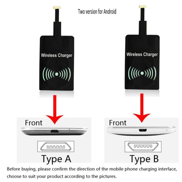 kyr online rc6 - Trådløs Opladning receiver for Android Micro Type B