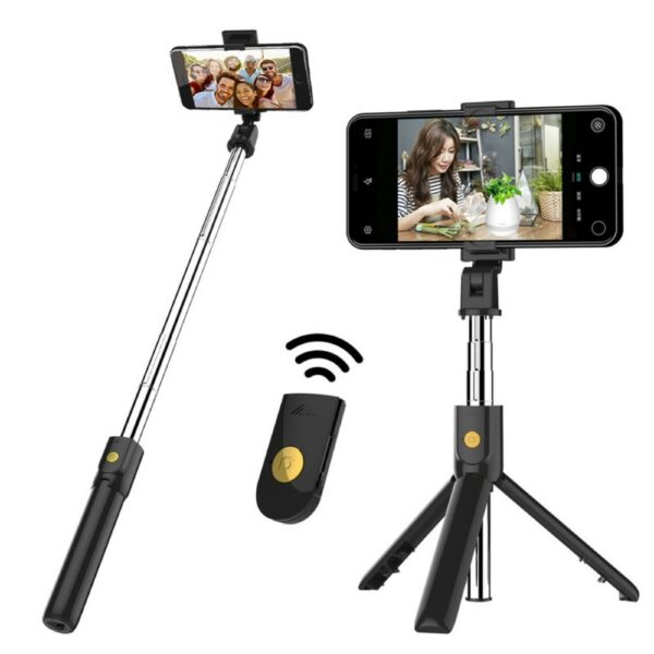 682300019A 1 1000X1000 - Bluetooth Selfie Stang & Mobile Universal 3-i-1 Tripod