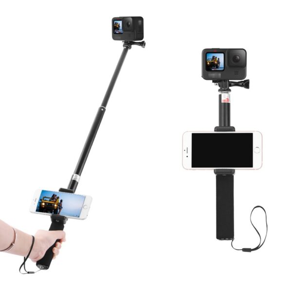 683800109A 1 1000X1000 - Mini Selfie Stick Extension Rod for GoPro Hero 9 Sports Camera