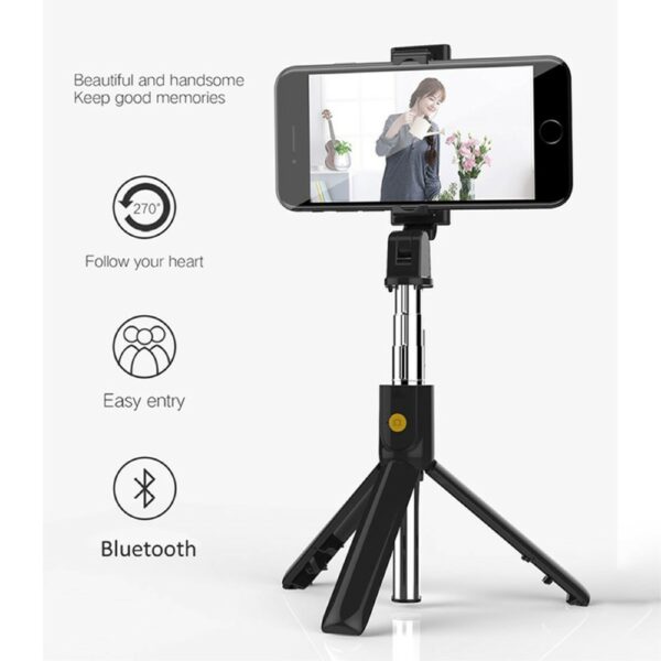 SC 682300019 2 1000X1000 - Bluetooth Selfie Stang & Mobile Universal 3-i-1 Tripod