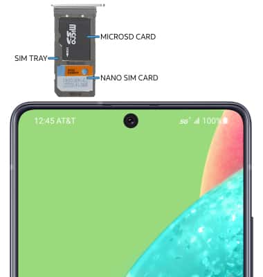 9006419 02 - Samsung A51 Single Simkort holder