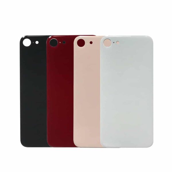 IPhone 8 Backglass 3 - iPhone SE 2020 - Bagside glas / Bagglas Med Logo (BIG HOLE)