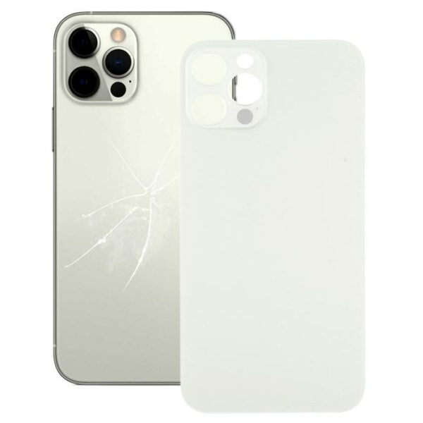 Ip12 pro white 1 - iPhone 12 Pro Bag Glas (Big Camera Holder)