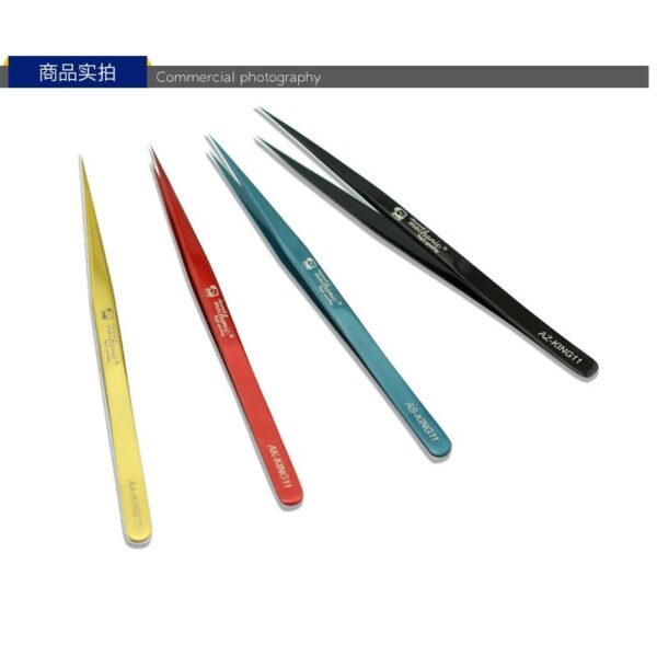 MECHANIC Precision Tweezers High Henacity SMD PCB BGA Tweezer For Phone Motherboard Fly line fingerprint Repair - MECHANIC Tweezers AK-KING11