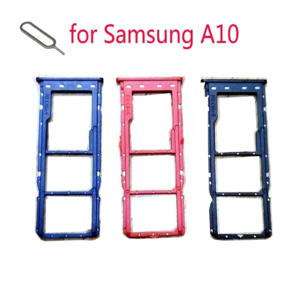 SIM Card Slot Holder For Samsung Galaxy A10 A105 A105F A105G A105FN Original Phone Nano SIM - Samsung A10 Dual Simkortholder