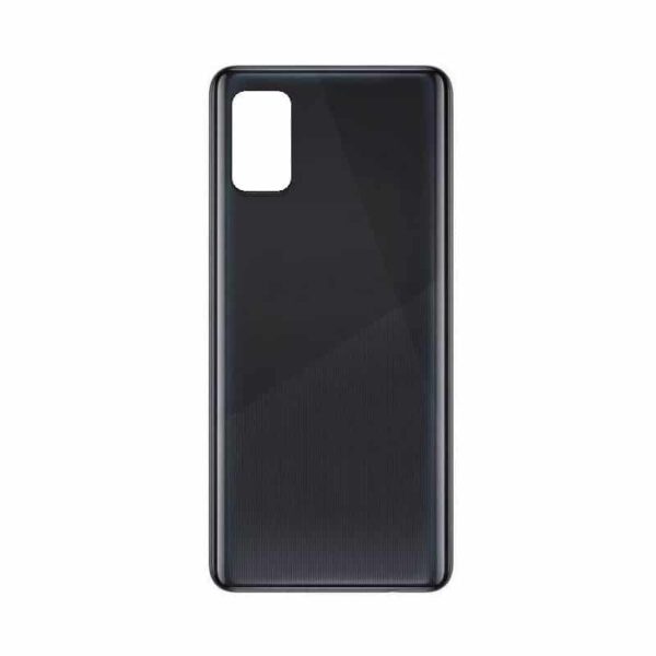 Samsung A41 Black Backcover - Samsung Galaxy A41 Bagglas/Batteri Cover/Back Glass (Med Logo)