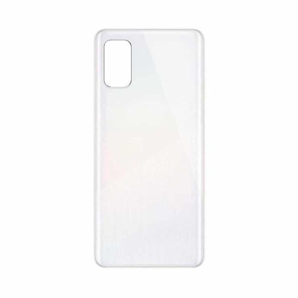 Samsung A41 White Backcover - Samsung Galaxy A41 Bagglas/Batteri Cover/Back Glass (Med Logo)