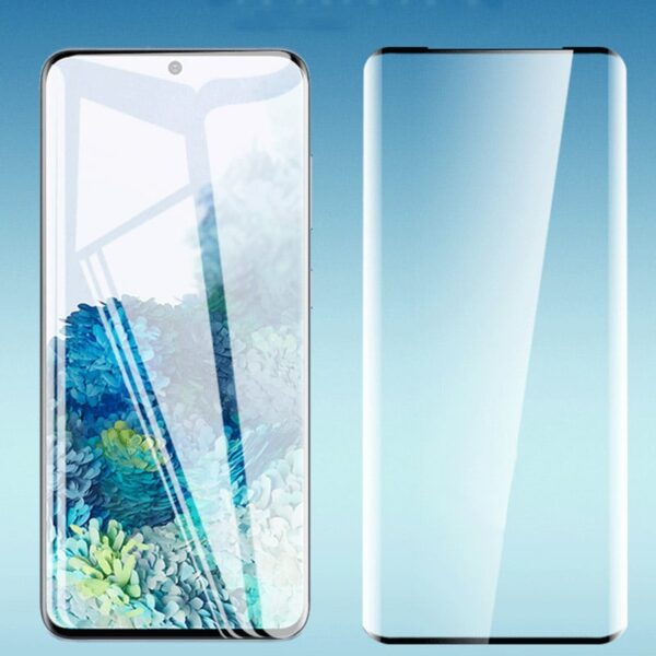 s21 tempredglass 3 - Samsung S21 Full Skærmbeskyttelse – Sort Ramme Without Finger Print Hole