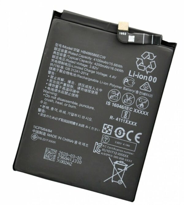 Huawei p40lite battrey - Huawei P40 Lite / Mate 30 / Mate 30 Pro / Y7 Batteri Original kapacitet