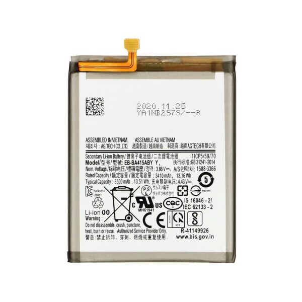a41battery - Samsung Galaxy A41 Orginal Kapacitet Batteri