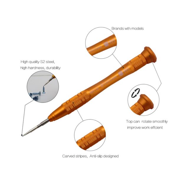 BST 8877A 1 5mm apraz kafa Phillips 0 8mm y ld z Pentalobe hassas tornavida cep - BST-8877A Screwdriver (Pentalobe - 0,8)