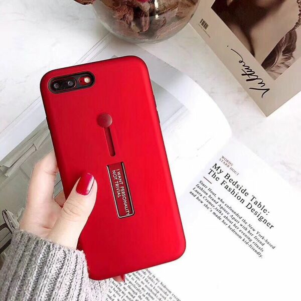 Fashion Colorful Marble Phone Case For iphone X Case Hide Stand Holder Cover For iphone 6 2 - Samsung S8 Plus Metal Holder Cover