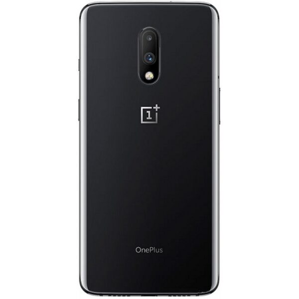 oneplus 7 rear housing panel battery door module mirror gray 1 - OnePlus 7 Bagglas - Bag Cover Med Lens(Med Logo)