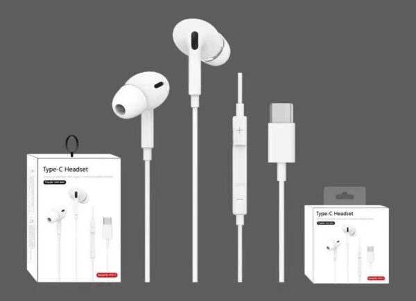 191641598835 .pic - USB-C In-Ear Headset Hvid Med Box