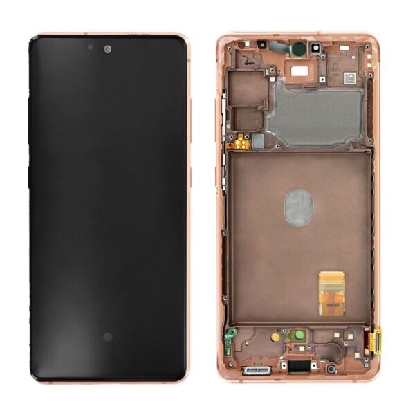 Samsung s20fe orange - Samsung S20 FE 5G Orange Lcd Skærm Med Ramme (Original Service Pack)