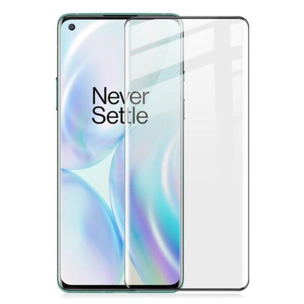 oneplus 8 screen protector 1 - OnePlus 8 Full Skærmbeskyttelse - Sort Ramme