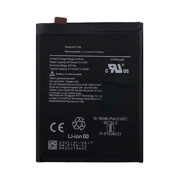 OnePlus nord batteri - OnePlus Nord Batteri - Original Kapacitet